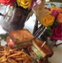 The Ivy Restaurant - Club Sandwich with French fries