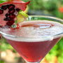 The Ivy Restaurant - pomegranate martini at the Ivy